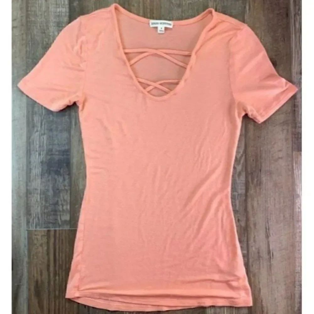 Zenana Outfitters - Women's Criss Cross Tie Tee